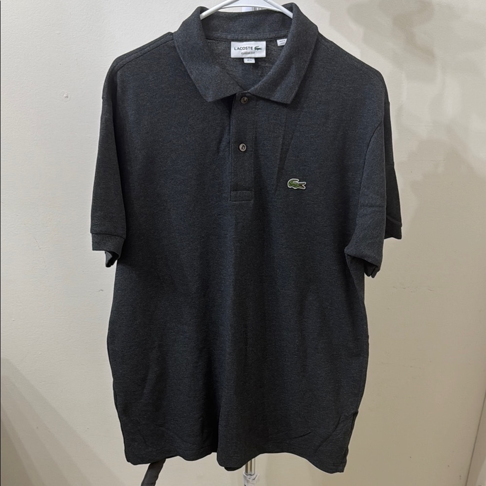 Lacoste Gray Polo Shirt Timeless Design